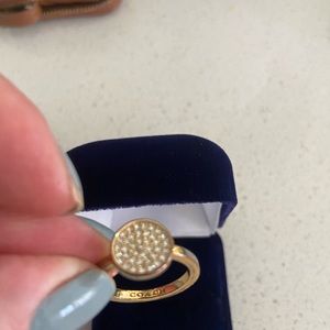 Coach gold tone ring